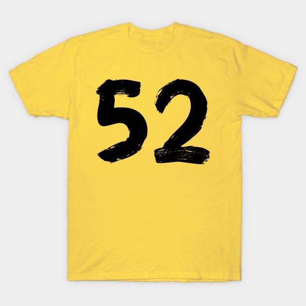 Number 52 T-Shirt by Erena Samohai